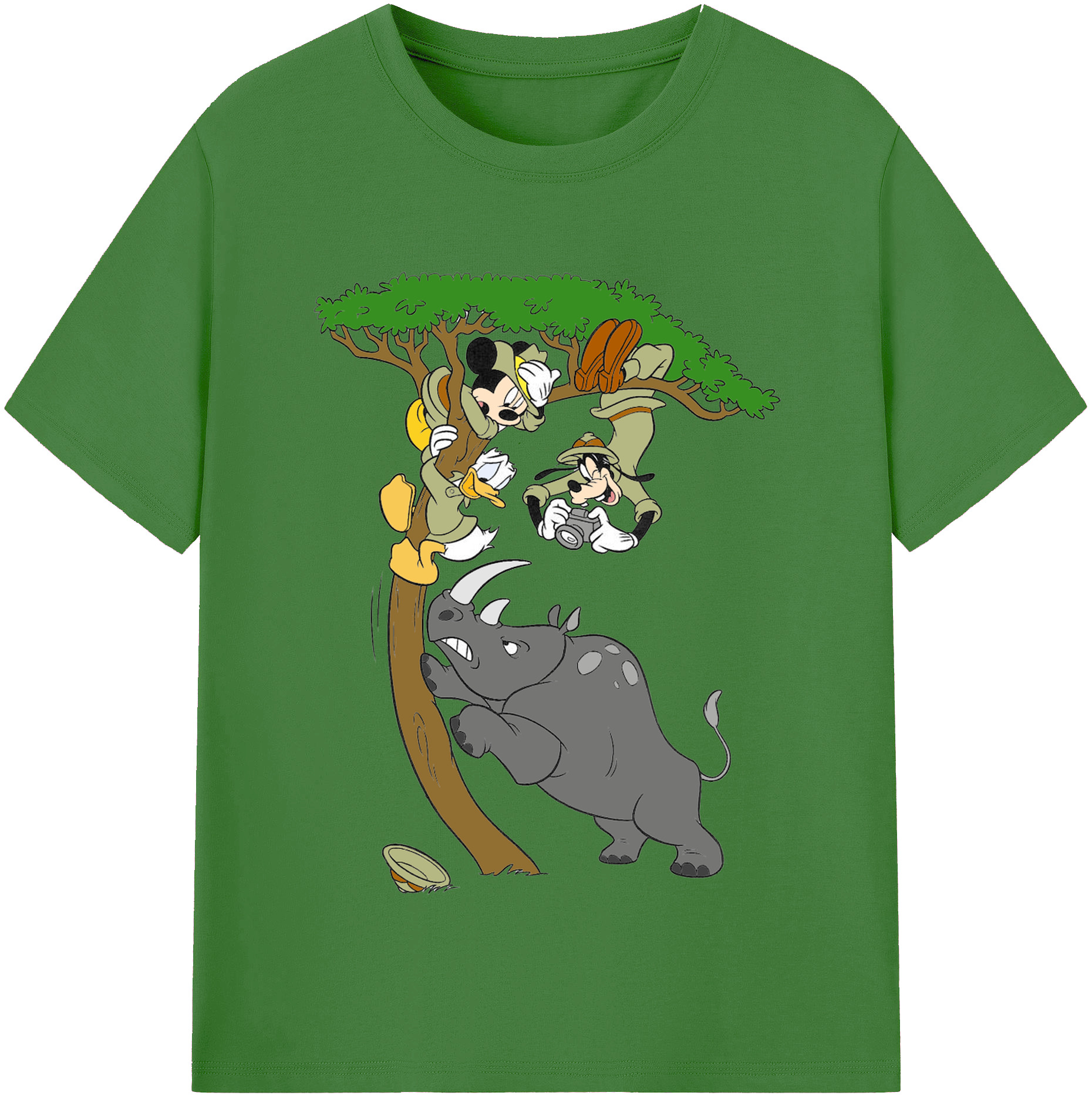 （画像用） ミッキーマウス Mickey Mouse レディースカジュアルプリントTシャツ（綿100％）